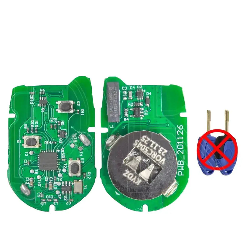 Habicare Ford Transit 2006 To 2014 Remote Key FO21 Blade 433MHz 4D63 KYDZ PCB Ford Transit Remote Key FO21 2006 2014 433MHz KYDZ 4D63