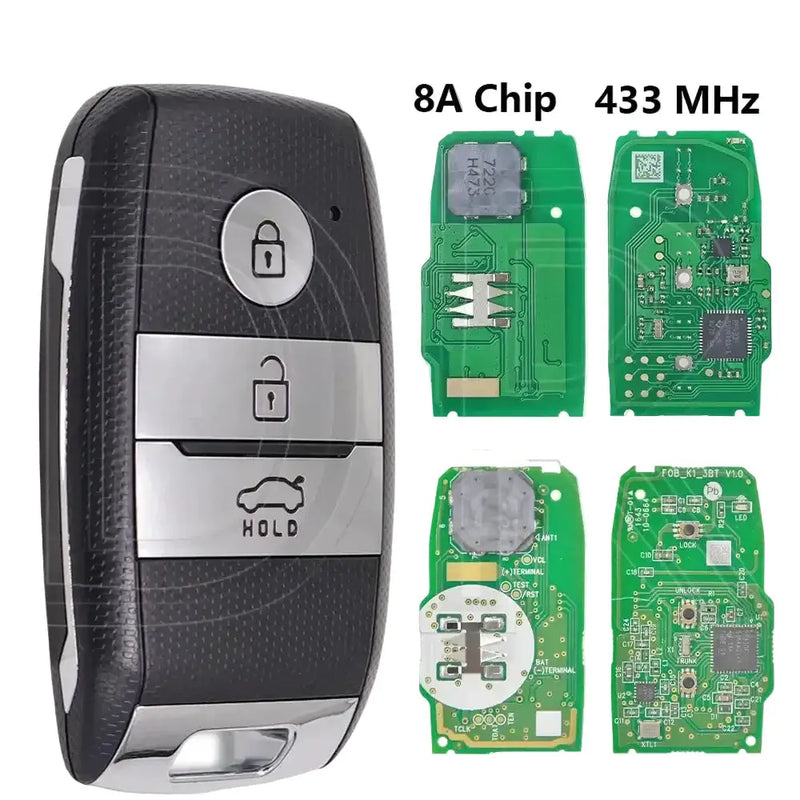 Habicare 433MHz 8A Proximity Key Fob for Kia Rio 2017 2018 FCC SYEC3FOB1611 Kia Rio Proximity Key Fob 433MHz 8A 2017 2018