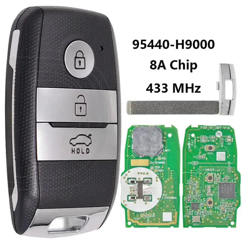 Habicare 433MHz 8A Proximity Key Fob for Kia Rio 2017 2018 FCC SYEC3FOB1611 Kia Rio Proximity Key Fob 433MHz 8A 2017 2018