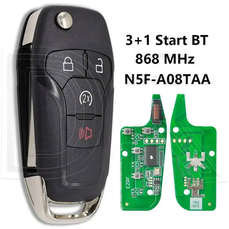 Habicare Habicare ID49 Remote Key Fob For Ford 315 433 868 902MHz HU101 Blade Habicare ID49 Ford Remote Key Fob HU101 Blade