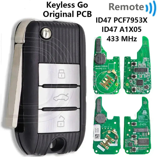 Habicare MG 433MHz ID47 Keyless Go Smart Remote Key for MG5 ZS MG6 HS 2017 2019 MG Keyless Go Remote Key ID47 433MHz For MG5 ZS MG6