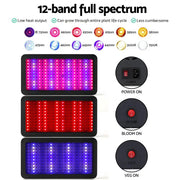 Green Fingers 1200W Grow Light LED Full Spectrum Indoor Plant All Stage Growth by SportZone.co.nz
