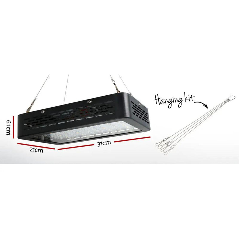 GREEN FINGERS GROW 1000W Full Spectrum LED Grow Tent Kit – 80x80x160cm w/ 4" Vent Fan by SportZone.co.nz