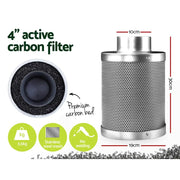 GREEN FINGERS GROW 1000W Full Spectrum LED Grow Tent Kit – 80x80x160cm w/ 4" Vent Fan by SportZone.co.nz