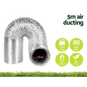 GREEN FINGERS GROW 1000W Full Spectrum LED Grow Tent Kit – 80x80x160cm w/ 4" Vent Fan by SportZone.co.nz