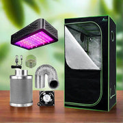GREEN FINGERS GROW 1000W Full Spectrum LED Grow Tent Kit – 80x80x160cm w/ 4" Vent Fan by SportZone.co.nz