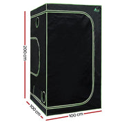 Green Fingers Grow Tent 100x100x200CM Hydroponics Kit Indoor Plant Room System by SportZone.co.nz