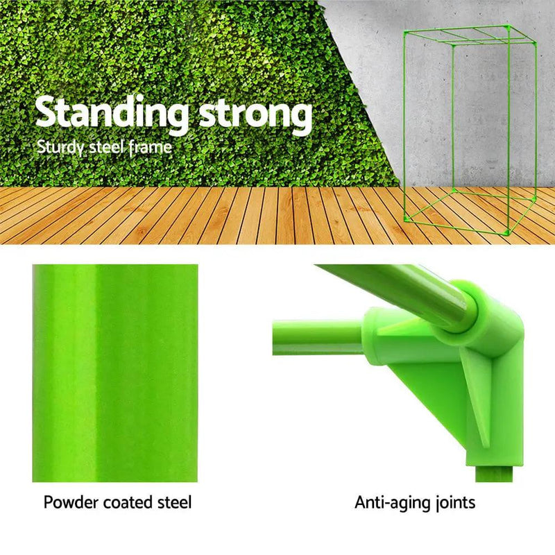 Green Fingers Grow Tent 100x100x200CM Hydroponics Kit Indoor Plant Room System by SportZone.co.nz