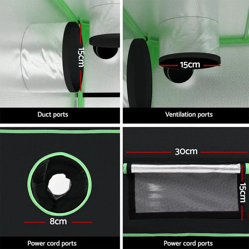 Green Fingers Grow Tent 100x60x180cm 4 Tiers Kits Hydroponics Indoor Grow System by SportZone.co.nz