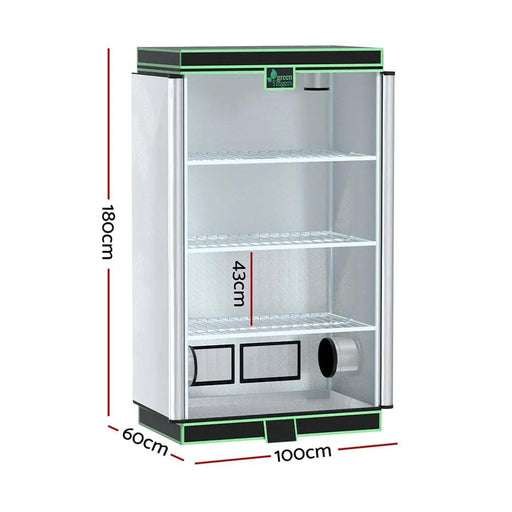 Green Fingers Grow Tent 100x60x180cm 4 Tiers Kits Hydroponics Indoor Grow System by SportZone.co.nz