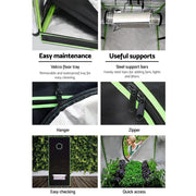 Green Fingers Grow Tent 90x50x160CM Hydroponics Kit Indoor Plant Room System by SportZone.co.nz