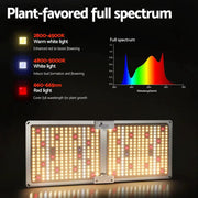 Green Fingers Max 2200W Grow Light LED Full Spectrum Indoor Plant All Stage Growth by SportZone.co.nz