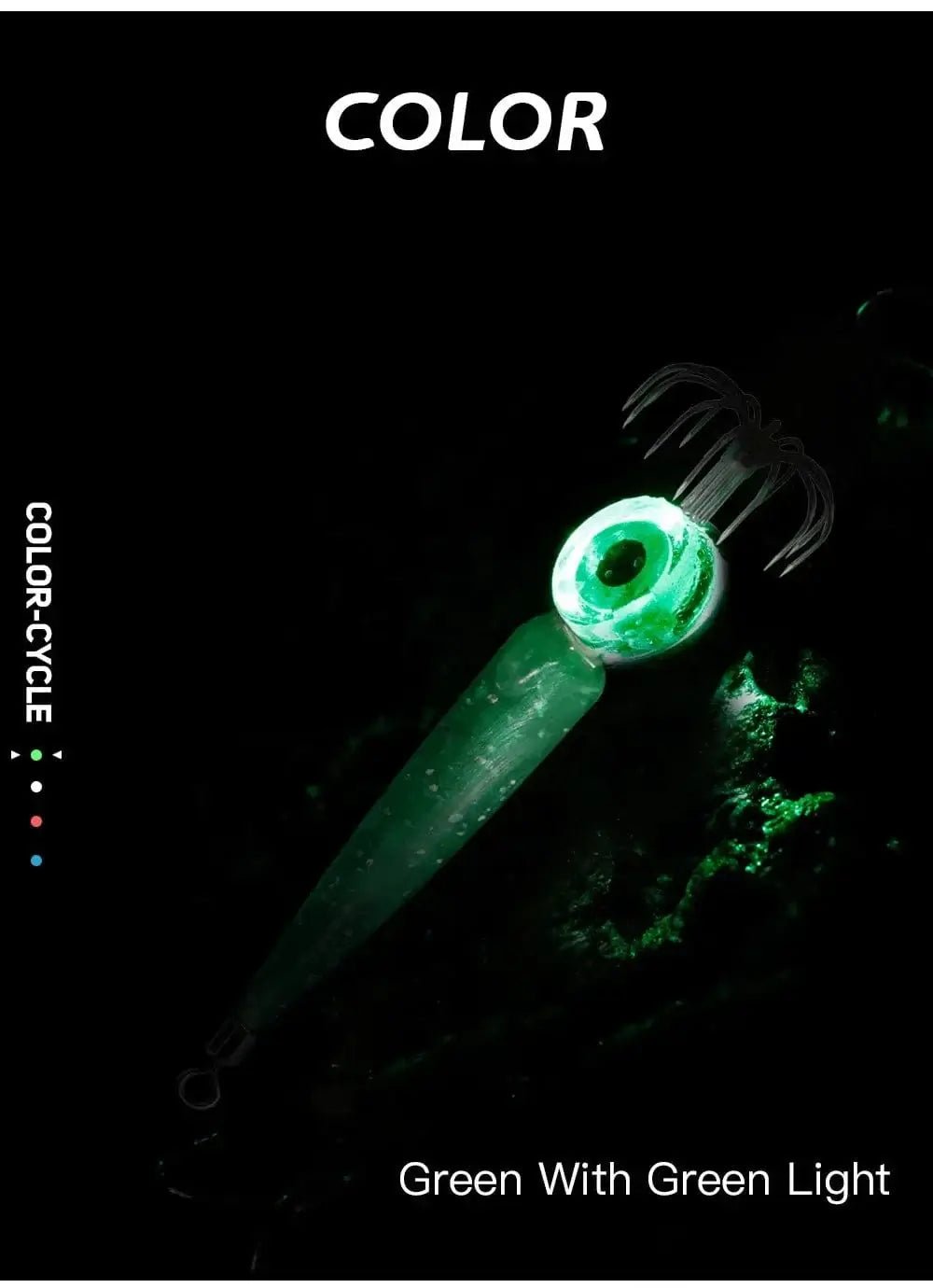 China China Fishing Lures 5g Squid Hook with LED Light Squid Jig Lure Luminous Webfoot Octopus Egi Artificial Bait Cuttlefish Sea Tackle