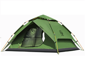 Instant Pop-Up Double-Layer Waterproof Camping Tent – Military Green DYLF74226 by ECOTREK