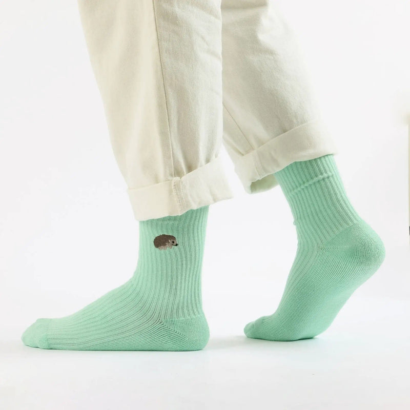 Barekind NZ Socks Save the Hedgehog Ribbed Bamboo Socks Save the Hedgehog Ribbed Bamboo Socks