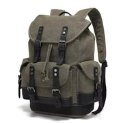 Waxed Canvas Leather Backpack — Retro Heritage Rucksack | Travel & Adventure Pack by Mead's Supply & Equipment Outfitters limited