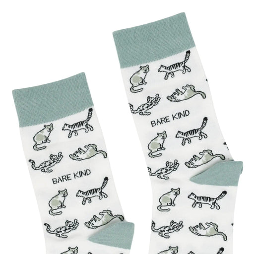 Barekind NZ Socks Save the Green Cat Bamboo Socks Save the Green Cat Bamboo Socks