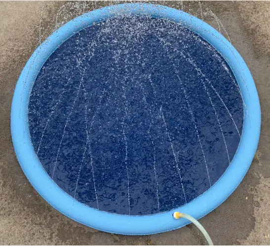 Pet Dog Sprinkler Splash Pad Mat Kids Water Play Spray Pool Toy 170cm by salelink.co.nz