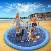 Pet Dog Sprinkler Splash Pad Mat Kids Water Play Spray Pool Toy 170cm by salelink.co.nz