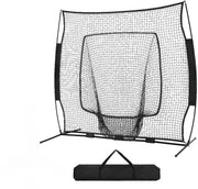 213x213cm Baseball Backstop Softball Practice Net with Carry Bag by salelink.co.nz