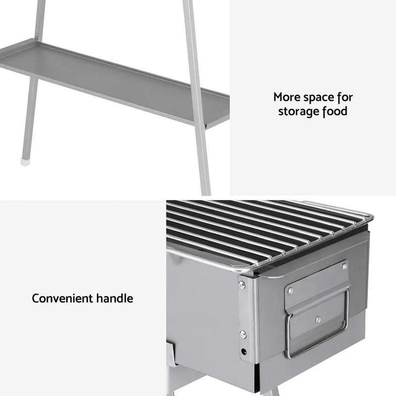 Grillz BBQ Grill Charcoal Smoker Barbecue Portable by SportZone.co.nz