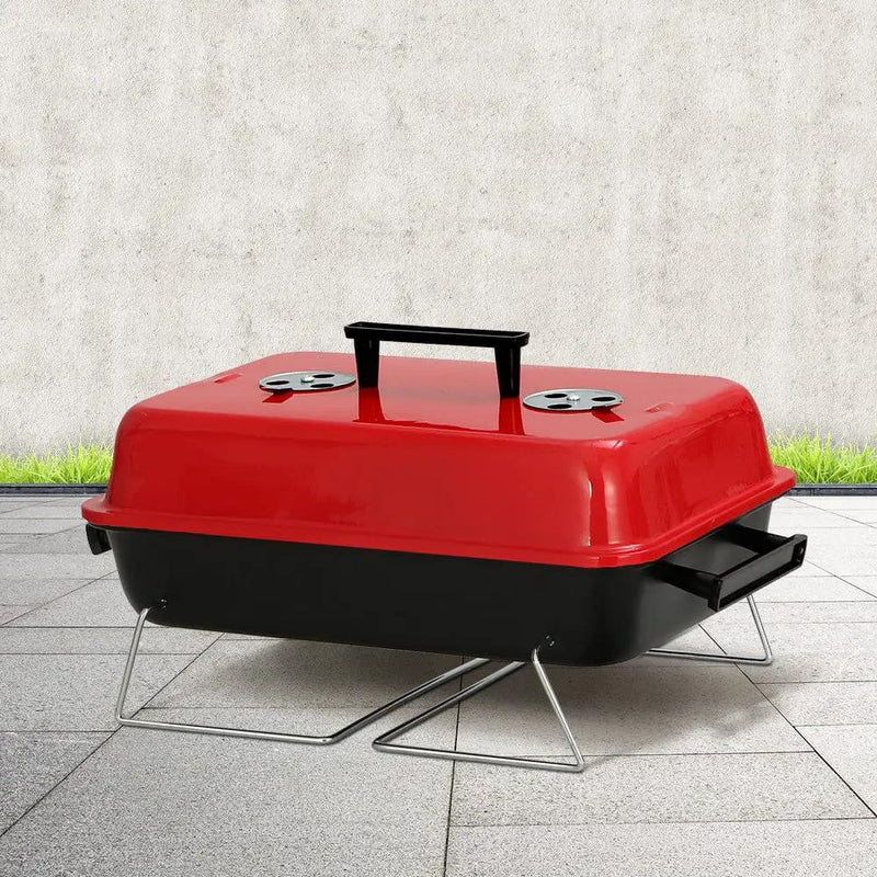 Grillz Charcoal BBQ Portable Grill Camping Barbecue Outdoor Cooking Smoker by SportZone.co.nz