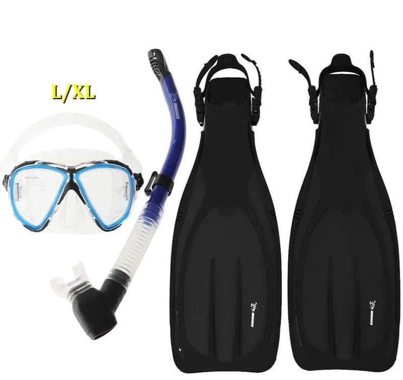 Immersed Optrix Dropaway Turbo EDF Dive Complete Mask Snorkel and Fins Set by NZ Diver