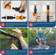15M Trampoline Water Sprinklers Sprayer Outdoor Water Park by salelink.co.nz