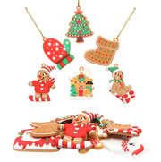 12PCS Christmas Tree Decorations Gingerbread Man Ornaments by salelink.co.nz