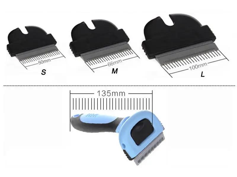 Pet Grooming Brush Size M, Blue by dealonline.co.nz