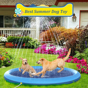 Pet Dog Kids Sprinkler Splash Pad Mat 100cm by salelink.co.nz