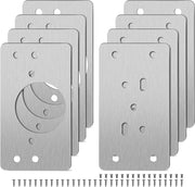8PCS Cabinet Door Hinge Repair Plate with Screws by salelink.co.nz