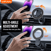 techplus Magnetic Air Vent Phone Mount With 360 Degree Rotation And Hook Lock H09 TechPlus H09 Magnetic Air Vent Car Phone Mount
