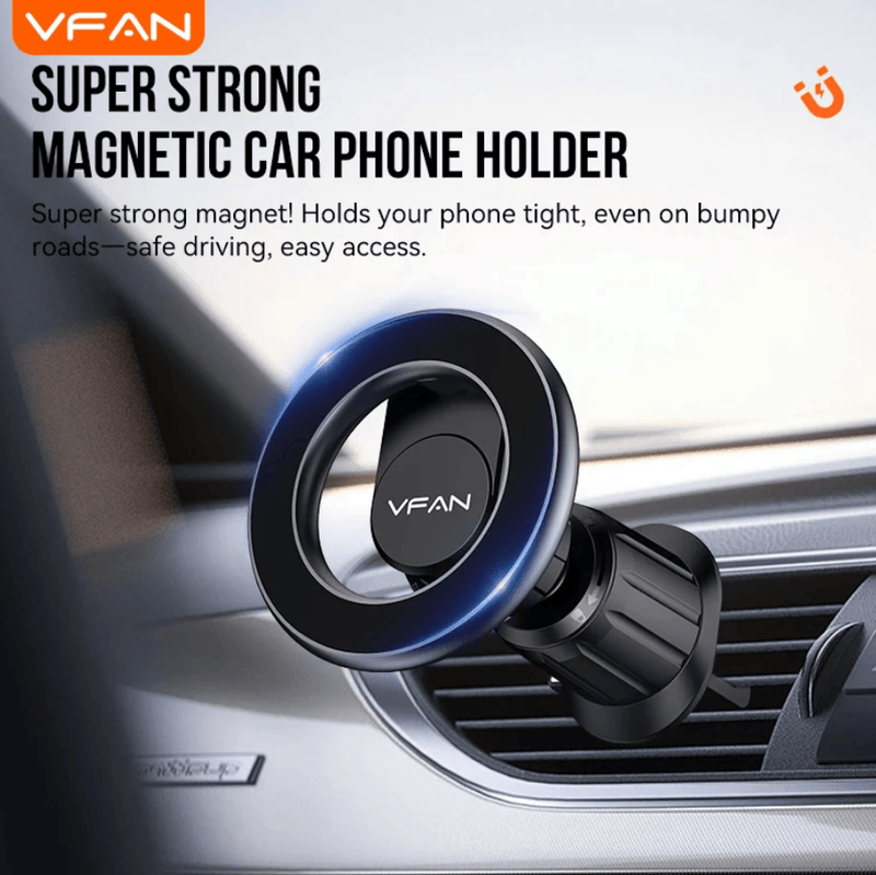 techplus Magnetic Air Vent Phone Mount With 360 Degree Rotation And Hook Lock H09 TechPlus H09 Magnetic Air Vent Car Phone Mount