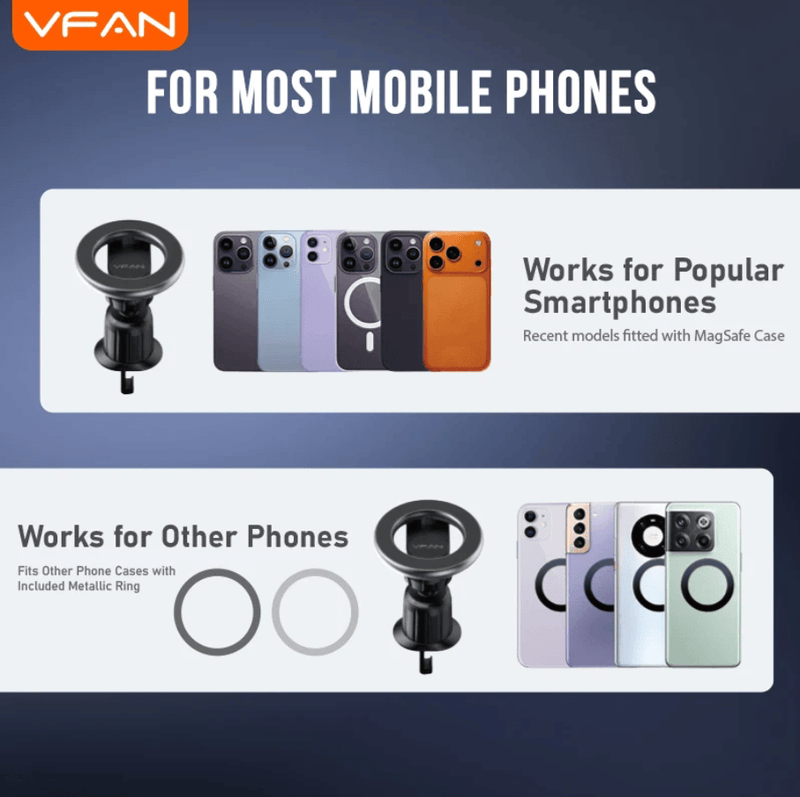 techplus Magnetic Air Vent Phone Mount With 360 Degree Rotation And Hook Lock H09 TechPlus H09 Magnetic Air Vent Car Phone Mount