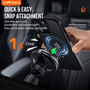 techplus Magnetic Air Vent Phone Mount With 360 Degree Rotation And Hook Lock H09 TechPlus H09 Magnetic Air Vent Car Phone Mount