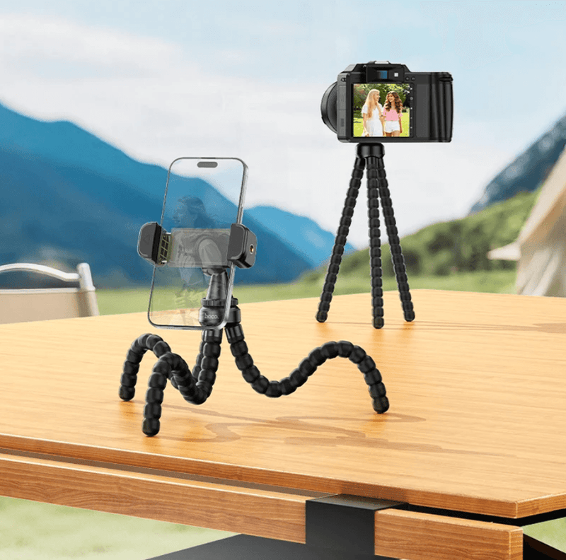 techplus Flexible Octopus Tripod Phone Holder for Smartphones | Action Cameras & Fill Lights (H101) Flexible Octopus Tripod Phone Holder for Smartphones | Action Cameras & Fill Lights (H101)