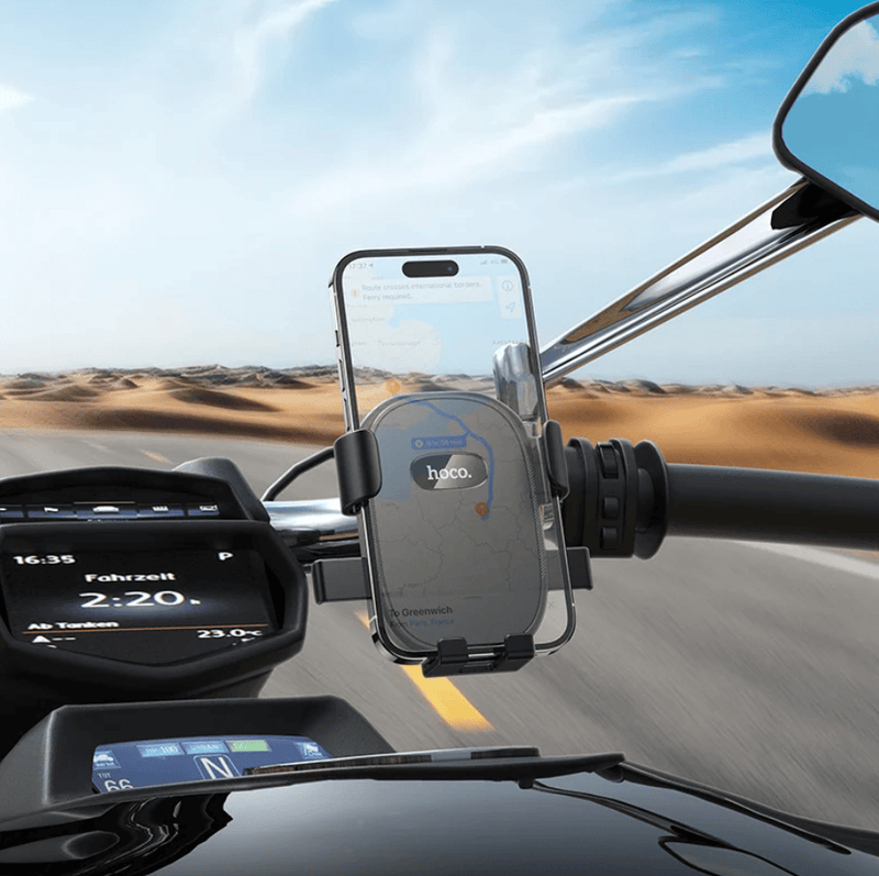 techplus H85 Bike And Motorcycle Phone Holder With Secure Handlebar Mount H85 Bike Phone Holder With Secure Handlebar Mount