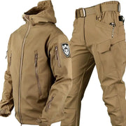 Outdoor Shark Skin Warm Camouflage Jacket and Pants Set - Tactical Softshell Fleece-Lined | Military Style by Mead's Supply & Equipment Outfitters limited