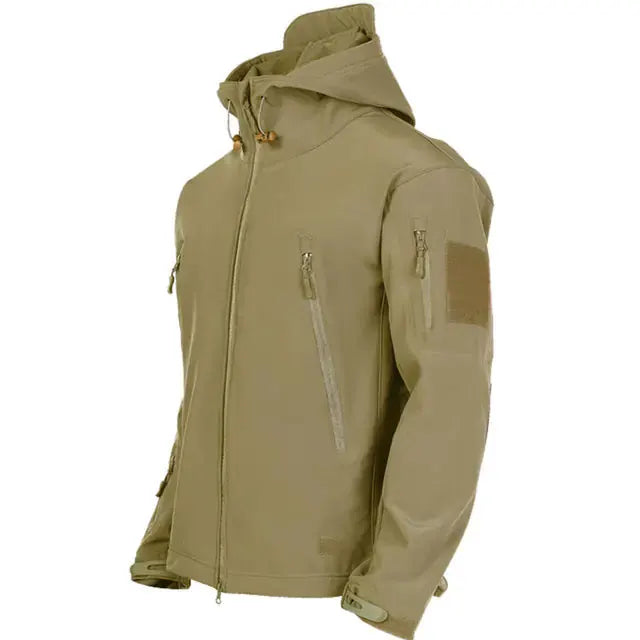 Men's Tactical Waterproof Shark Skin Jacket - Softshell Outdoor Jacket with Fleece Lining by Mead's Supply & Equipment Outfitters limited