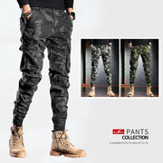 Men's Oversized Camouflage Cargo Pants - Multi-Pocket Outdoor Trousers by Mead's Supply & Equipment Outfitters limited