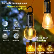 Portable Camping LED Lamp - Rechargeable Outdoor Lantern with Magnetic Base by Mead's Supply & Equipment Outfitters limited