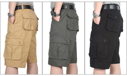 Cargo Short 1/2 Pants Outdoor Solid Color Work Short Multi-pocket Hiking Camping by dealonline.co.nz
