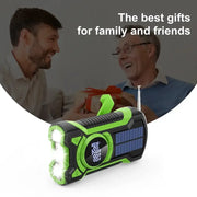 Hand Crank Solar Emergency Radio with Bluetooth 5.3 by Habicare