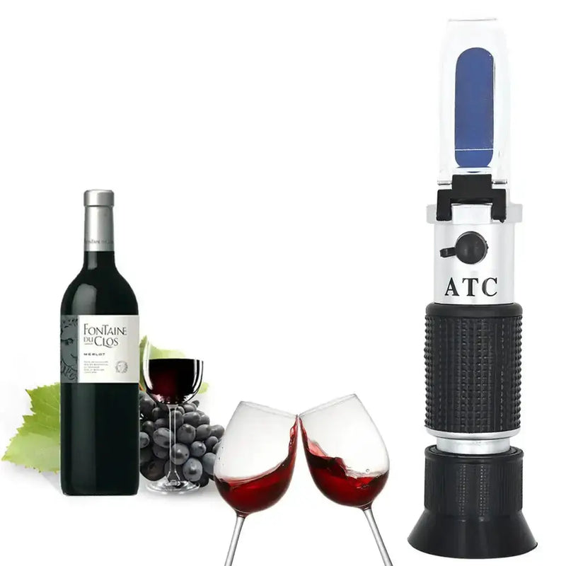 Handheld 0–40% Sugar & 0–25% Alcohol Refractometer (available with or without box) by Habicare