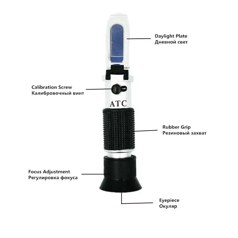 Handheld 2-in-1 Refractometer (available in with or without box) by Habicare