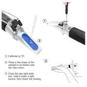Handheld 2-in-1 Refractometer (available in with or without box) by Habicare