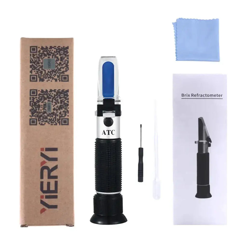 Handheld ATC Sugar Refractometer – 0–10% Brix Sugar Content Tester (3 types available) by Habicare