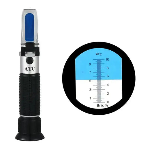 Handheld ATC Sugar Refractometer – 0–10% Brix Sugar Content Tester (3 types available) by Habicare