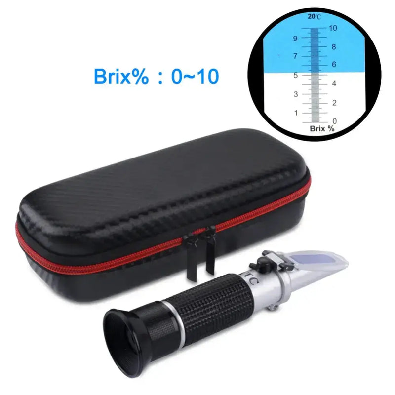 Handheld ATC Sugar Refractometer – 0–10% Brix Sugar Content Tester (3 types available) by Habicare